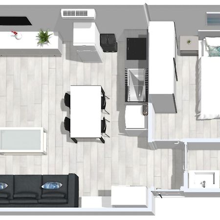 Roses Apartments 1 - Vista Mar Lateral - 1Habitacion ภายนอก รูปภาพ