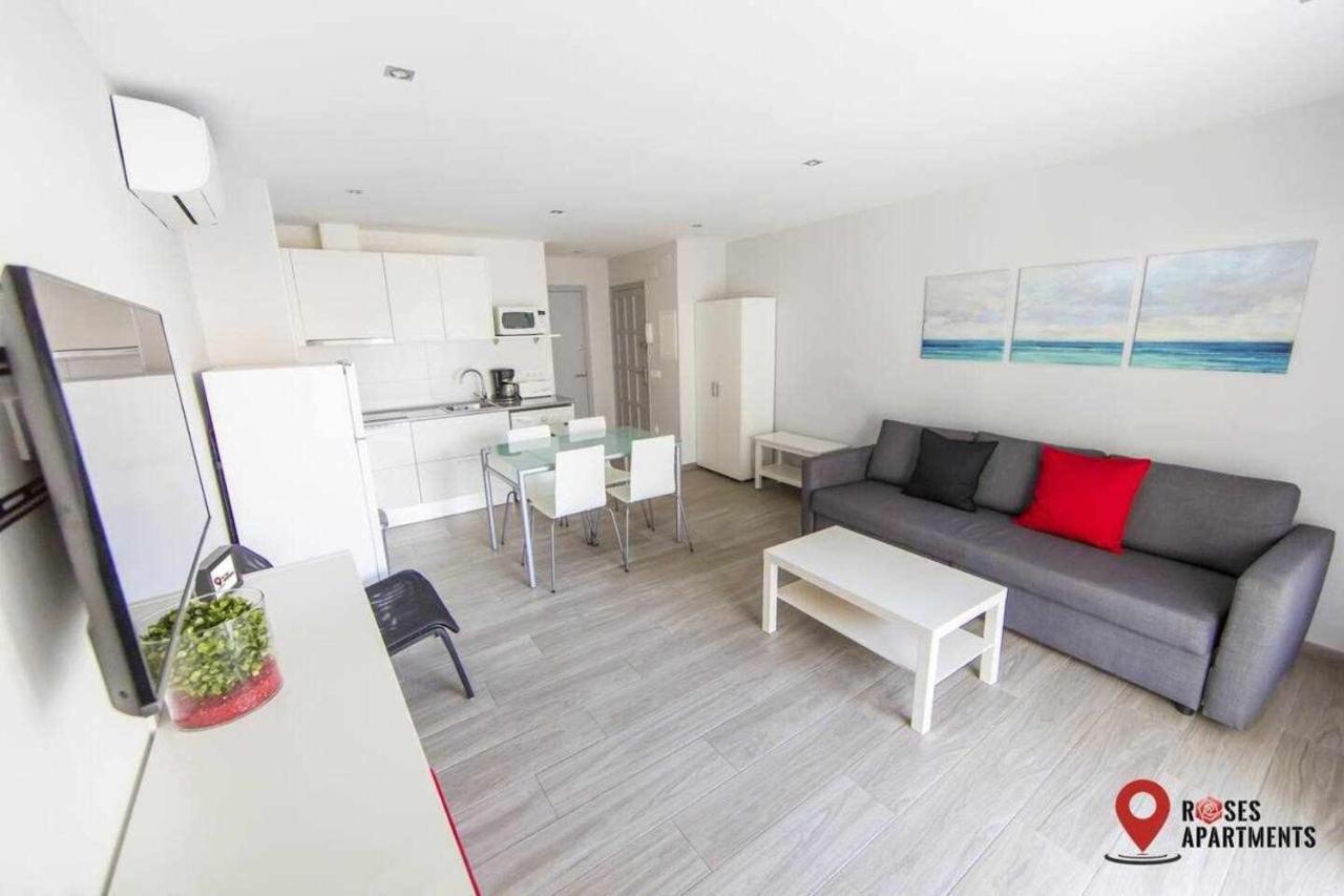 Roses Apartments 1 - Vista Mar Lateral - 1Habitacion ภายนอก รูปภาพ